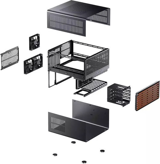 Jonsbo N5 Mini Tower Κουτί Υπολογιστή Μαύρο