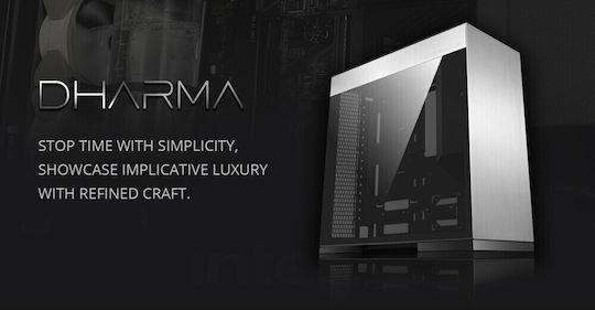 Geometric Future M8 Dharma Gaming Midi-Turm Computergehäuse mit Seitenfenster Schwarz