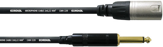 Cordial Кабел XLR мъжки - 6,3 мм мъжки Черен 5м CCM 5 MP