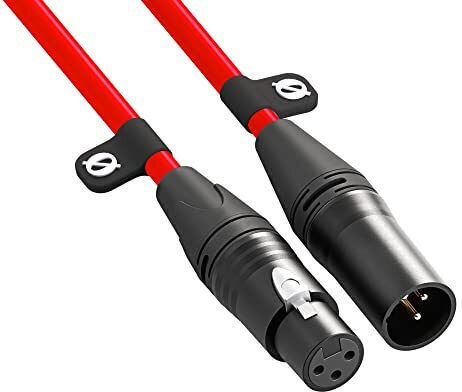 Rode Kabel XLR-Stecker - XLR-Buchse Rot 6m (45699)