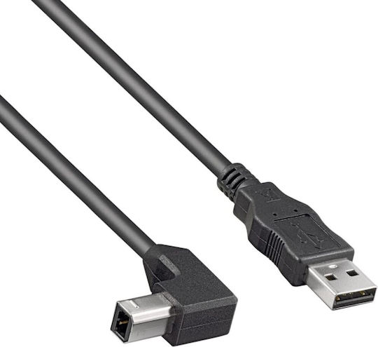 PremiumCord USB 2.0 Кабел USB-A мъжки - USB-B мъжки Черен 3м ku2ab3-90