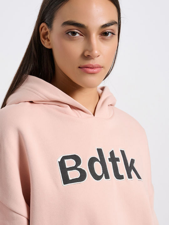 Women's Sweatshirt Hooded Pink