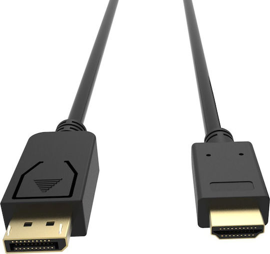 Vcom Cg609-1.8m кабел от DP мъжки към HDMI мъжки 1.8м черен с позлатени конектори