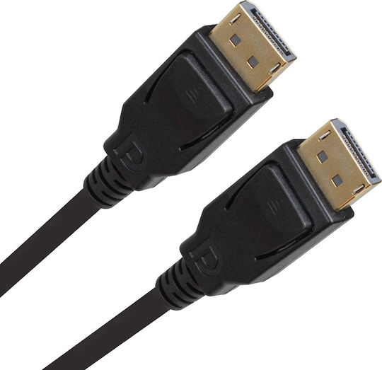 Vcom Cg651 Кабел DisplayPort M към DisplayPort M 1m Черен 8K@60Hz