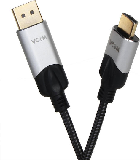 Vcom Cg608m Кабел DisplayPort М към HDMI М 4k@60hz 1.8м Черен