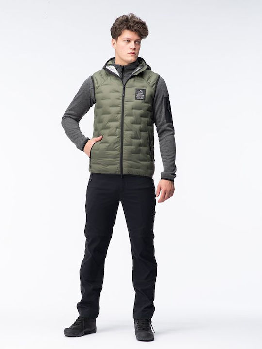 Ärmellos Winter Jacke Puffer Winddicht Grün