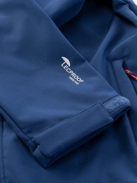 Winter Jacket Softshell Waterproof and Windproof Navy Blue