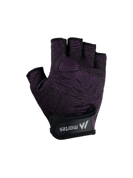 Martes Bayon 92800356849 Halber Finger Damen Fahrradhandschuhe Schwarz