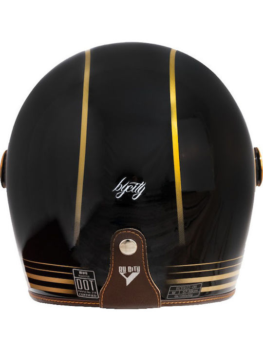 ByCity Roadster III Gold Black Motorcycle Helmet Full Face ECE 22.06 1350gr