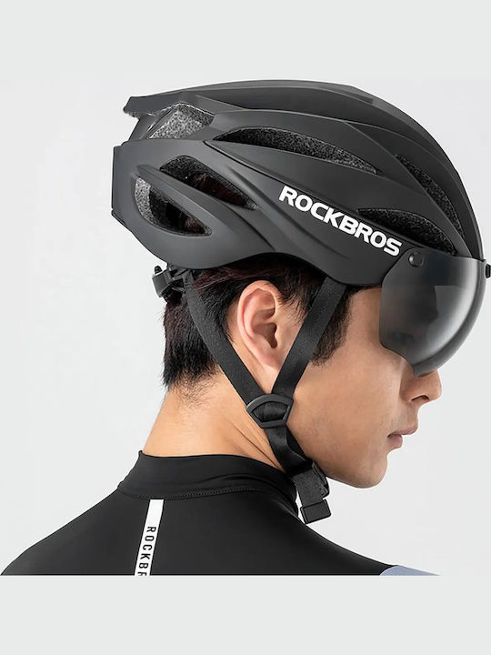 Rockbros Cască de Bicicletă de Oras Negru
