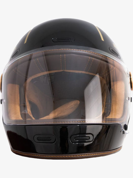 ByCity Roadster III Gold Black Motorcycle Helmet Full Face ECE 22.06 1350gr