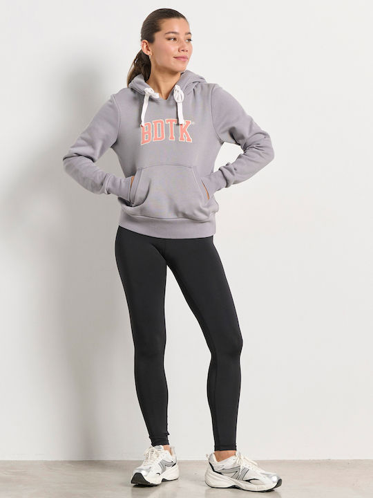 Damen Sweatshirt Kapuzen Gray