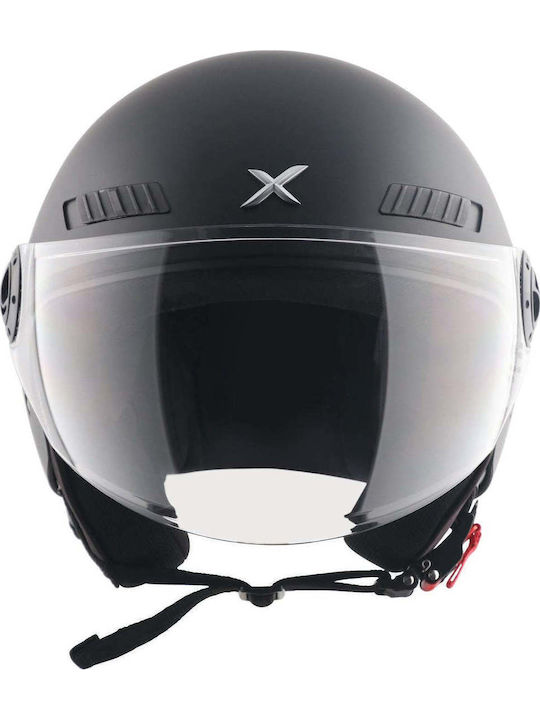 Axor Kioto Черен Мат Каска За Мотор Джет DOT / ECE 22.06 1000гр