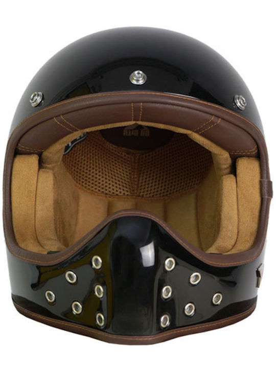 ByCity Rock Black Shinny Κράνος Μηχανής Full Face ECE 22.06 1000gr