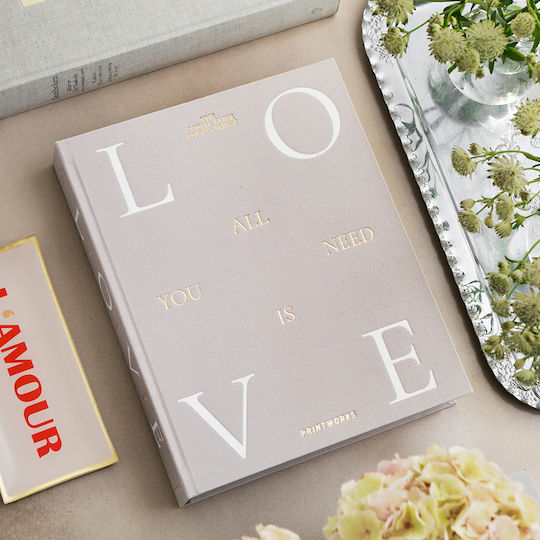 Printworks Album All You Need Is Love for 60 Photos Gray 28x21cm Printworks Album All You Need Is Love for 60 Photos Gray 28x21cm