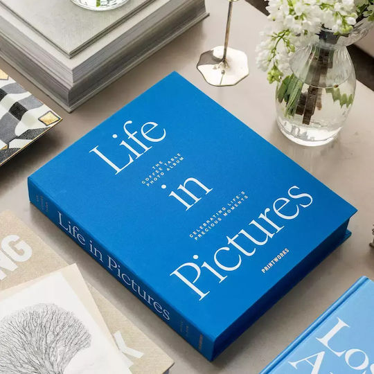 Printworks Album Life In Pictures pentru 60 Albume foto Dimensiuni 10x15buc Albastru 10x15buc