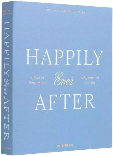 Printworks Album de nuntă Happily Ever After pentru 60 Albume foto Dimensiuni 10x15buc Albastru 10x15buc