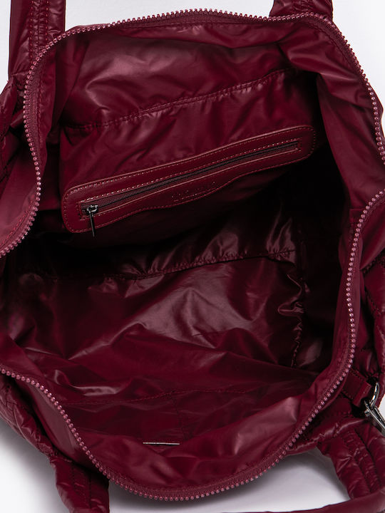 Women's Bag Shopper Shoulder Burgundy