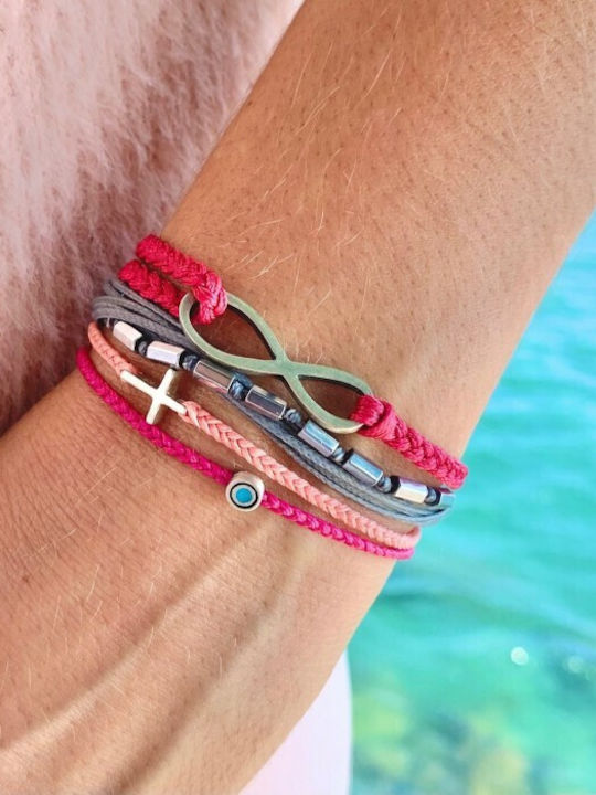 Armband "μάτακι S" Fuchsia