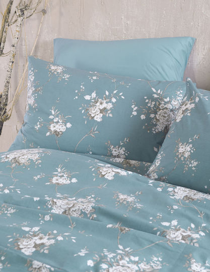 Rythmos Linie Μπλε Σετ King Size 4τμχ 270x290εκ. Μπλε