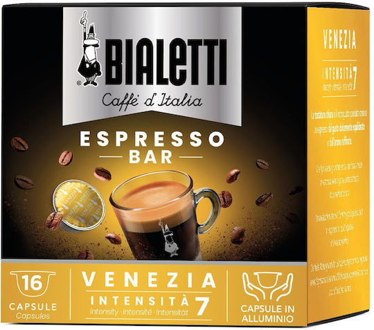 Bialetti Κάψουλες Espresso Συμβατές με Μηχανή Bialetti 16caps 8001306965019