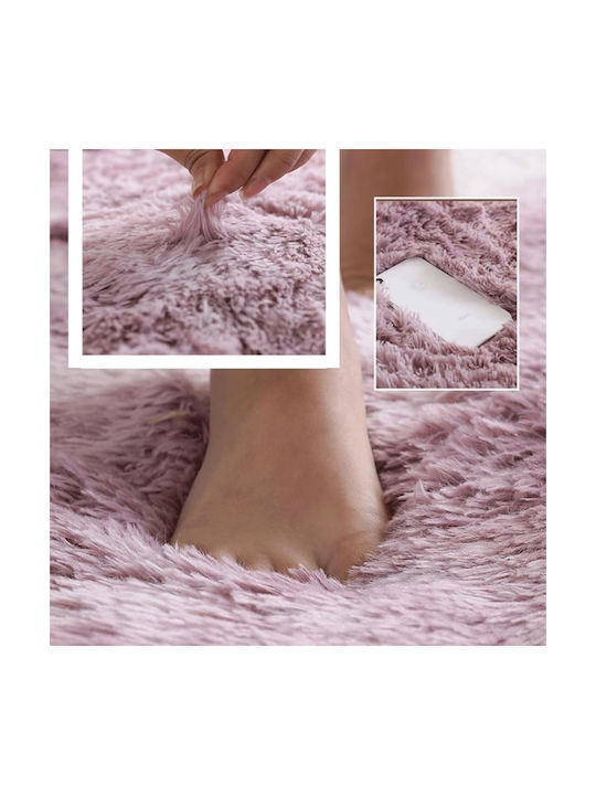 My Home Luxury Anti-slip Rug Rectangular Shaggy Rotten Apple