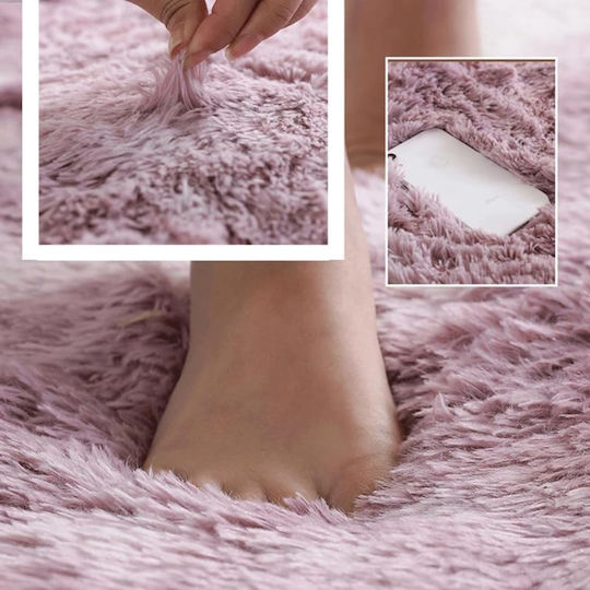 My Home Luxury Anti-slip Rug Rectangular Shaggy Rotten Apple