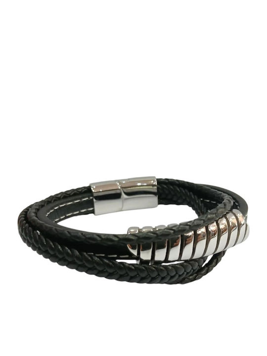 Kalliopi Silver Men's Bracelet Handcuffs Made of Steel