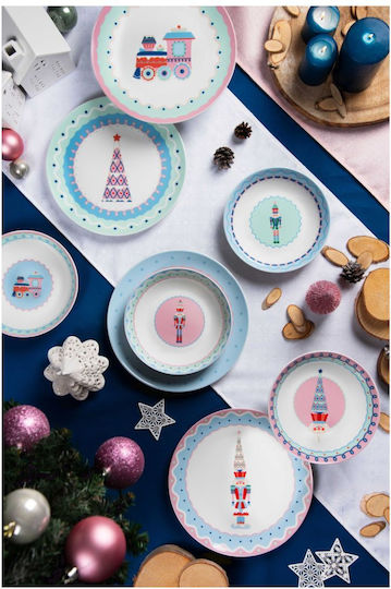 Excelsa Set De Masă De Crăciun Pentru Mâncare 12 Bucăți Xmas Sweet Pastels