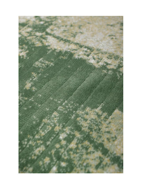 Viokarpet Bellart Teppich Rechteckig Synthetisch,Polyester/Cotton/Leather Green-grey