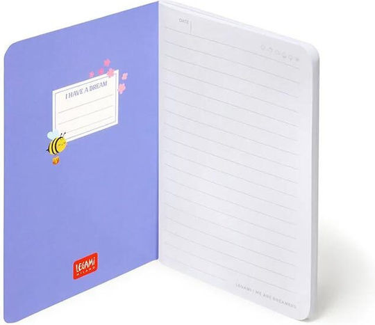 Legami Milano Small Notizbuch 80 Blätter A6 Geregelt Weiß