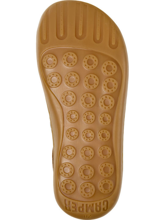 Peu Cami Leather Kids Boots with Laces Brown