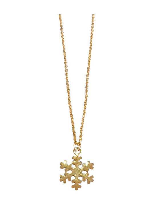 Kalliopi Silver Necklace Made of Gold Plated Steel
