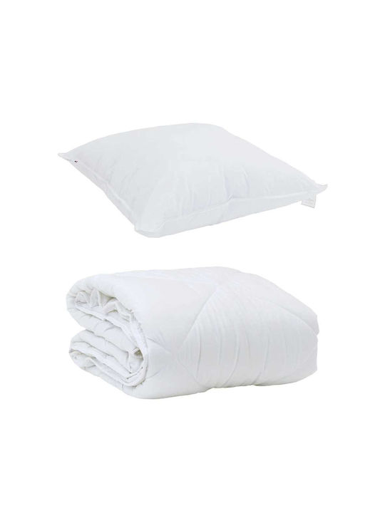 vidaXL Set Pătură Canapea 135x200cm Alb