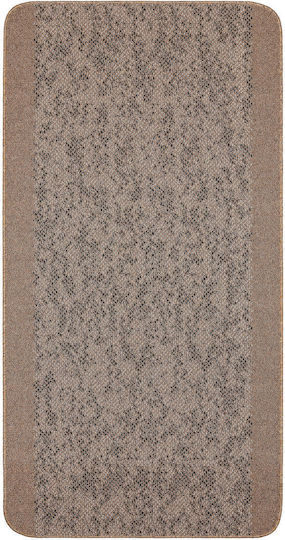 Non-Slip Kitchen Runner Mat Granite Brown-Cream 80x160