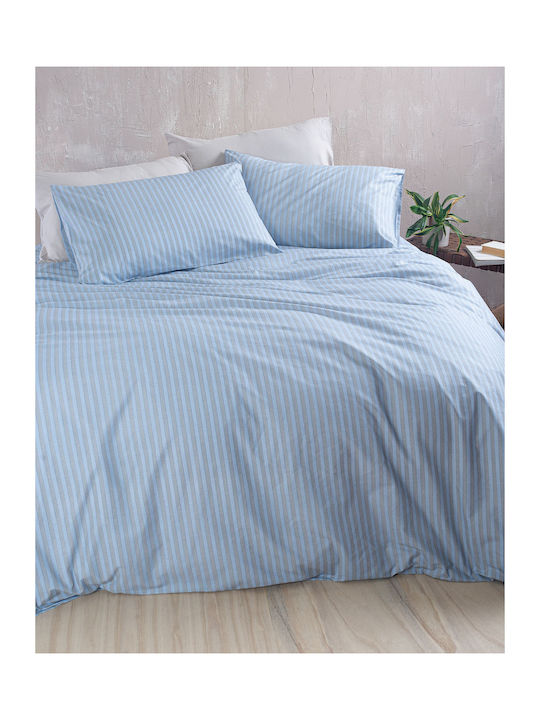 Rythmos Комплект Пухено Единично 160x240бр Polene Синьо 2бр 380 г/м²Gsm