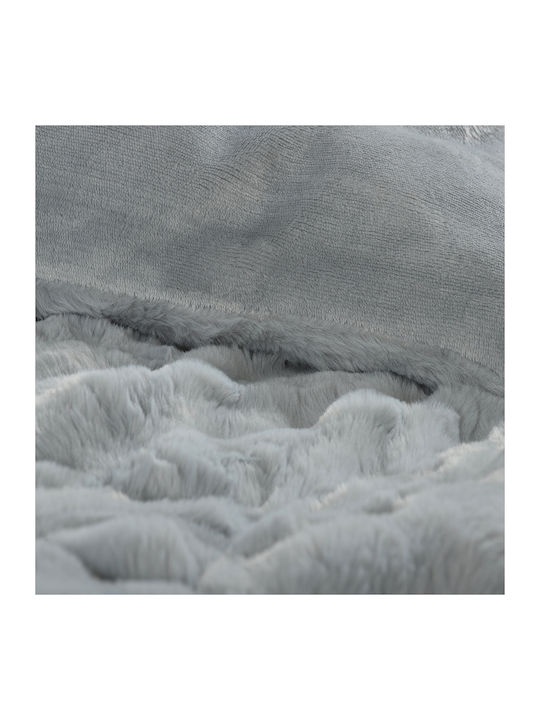 Silk Fashion Duvet Cover Queen 220x240cm Burble Grey 320 GSMGsm