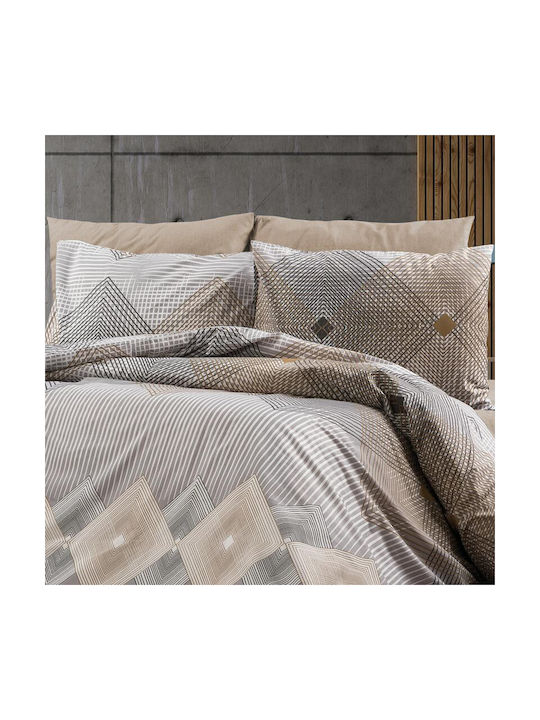 Μαξιλαροθήκη με Φάσα Grey-mocha 50x70εκ.
