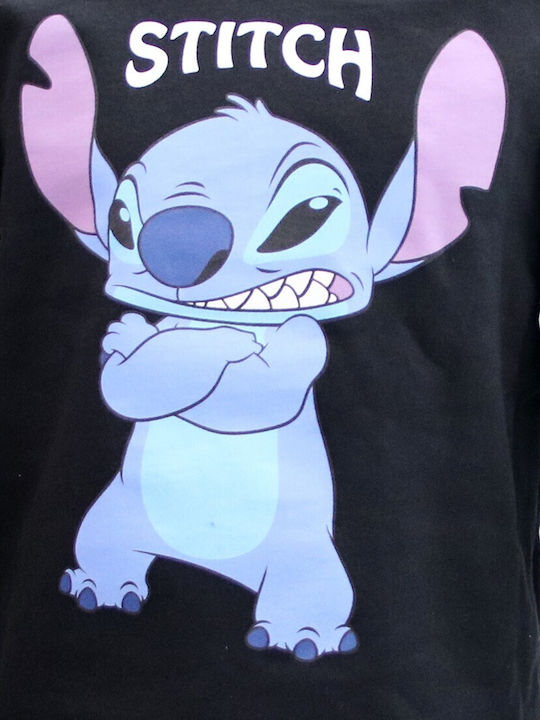 Kinder-Sweatshirt mit Kapuze Black Lilo & Stitch
