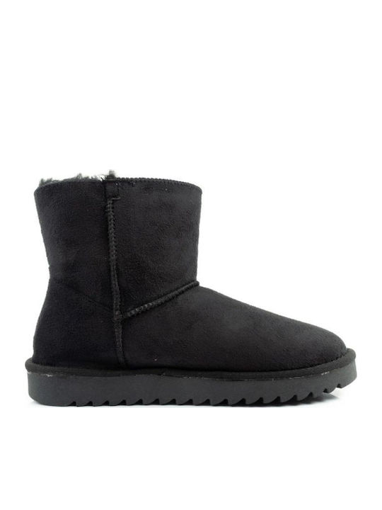 Suede Kids Boots Black