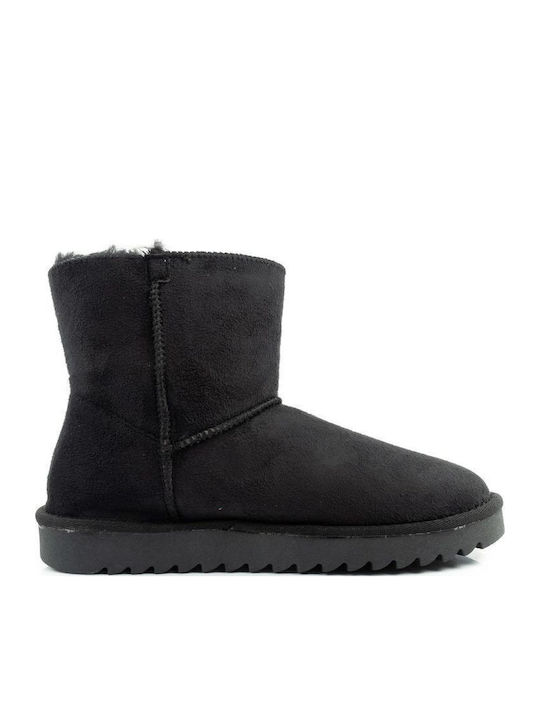 Suede Kids Boots Black
