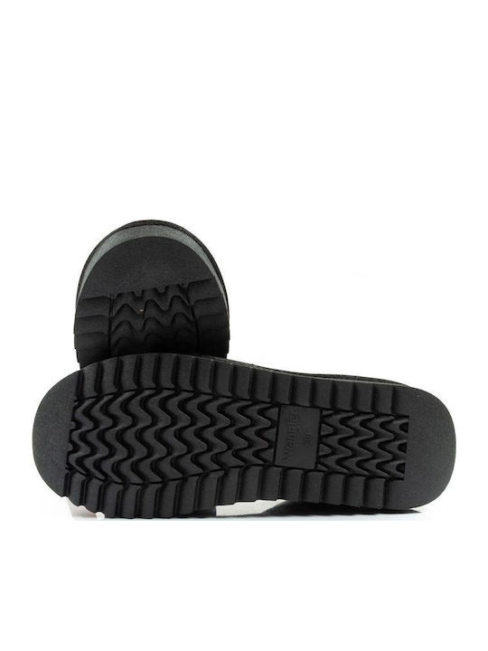 Suede Kids Boots Black