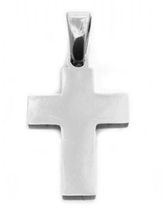 Kalliopi Silver Crucifix Bărbat Din Oțel Cu Lanț
