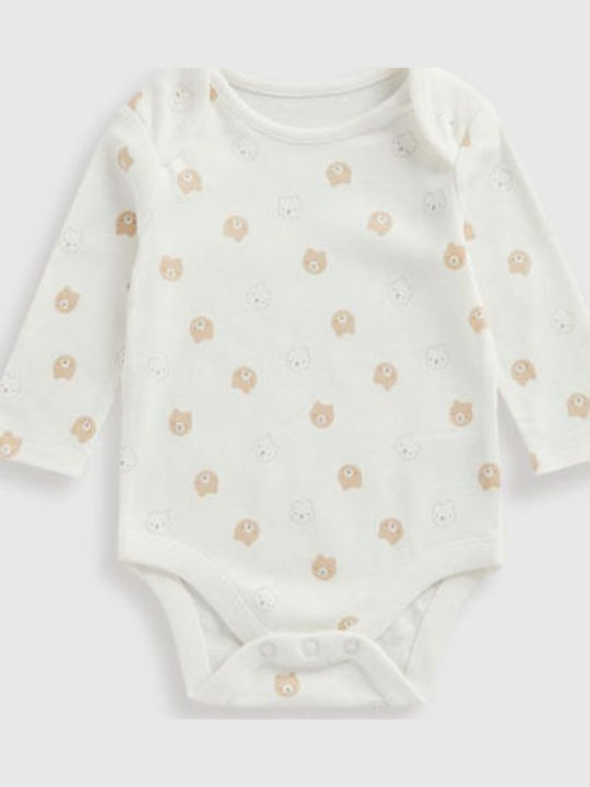Mothercare Σετ Κορμάκια Λευκά 5τμχ