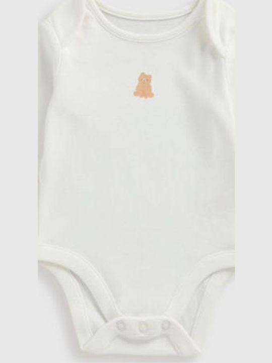 Mothercare Σετ Κορμάκια Λευκά 5τμχ