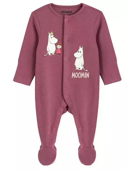 Cool Club Moomin Комплект Бебешко Боди Дълъг ръкав Лилав 2бр