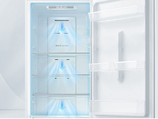 Midea Ψυγείο Δίπορτο 338lt NoFrost Υ172.4xΠ59.5xΒ69.5εκ. Inox MDRT489MTE02E