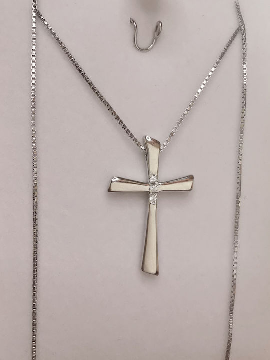 Aris Dentopoulos Jewellery Women's Cross from Silver with Chain