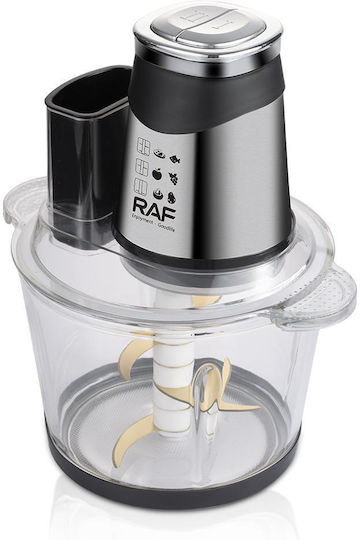 Raf Mini Chopper Multi 600W With 3lt Capacity Black