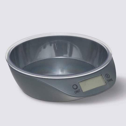 Digital Kitchen Scale with Bucket 1gr/5kg Gray